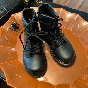 Dr. Martens Black Kids Boots
